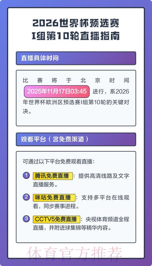2026年世界杯全程直播免费在线观看渠道汇总